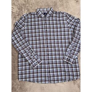 Johnnie O Mens Santa Monica Long Sleeve Button Performance Stripe Size 2XL‎